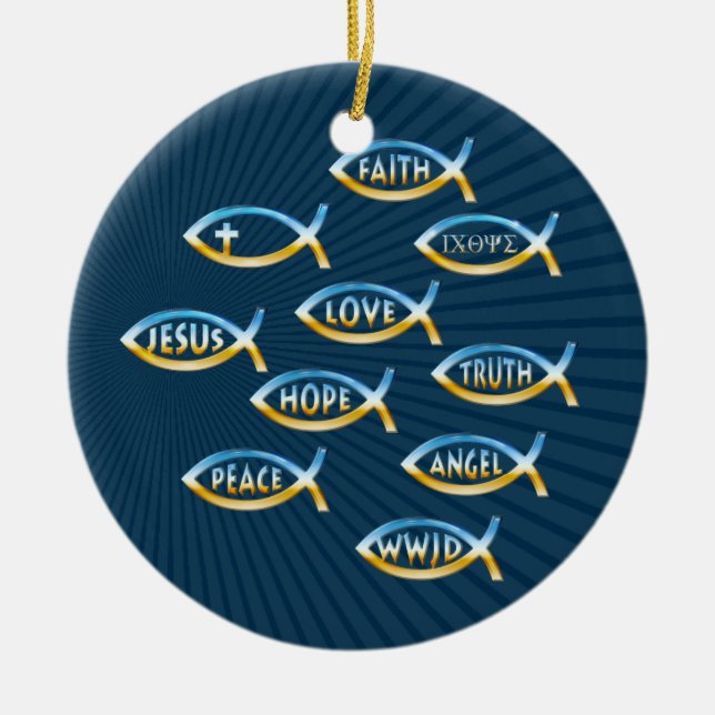 Follow Him - Christian Ornament (Front)