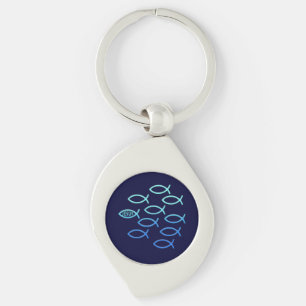 Follow Him - Ichthus Design Keychain