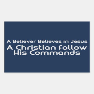 Follow His Command Stickers