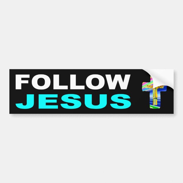 Follow Jesus Bumper Sticker (Front)