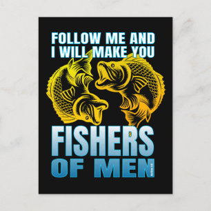 follow me and i will make you fishers of men postcard