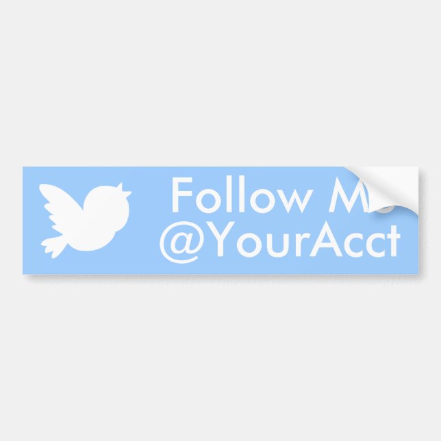Follow Me Bumper Sticker (Front)