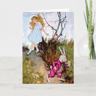 Follow me - I'll take you to Wonderland! Holiday Card