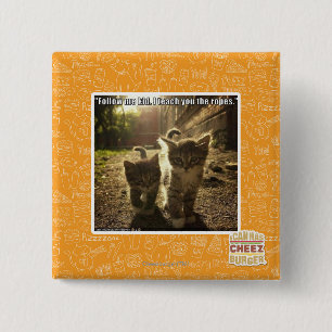 Follow Me Kid 2 Inch Square Button