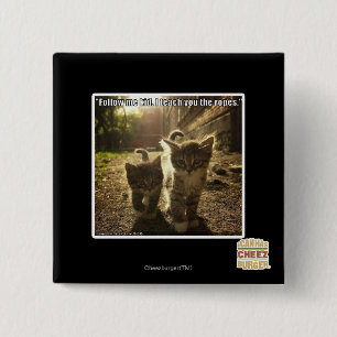 Follow Me Kid 2 Inch Square Button