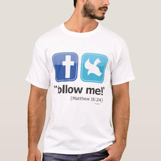 "follow me!" Men's Social T-Shirt (Light) (Front)