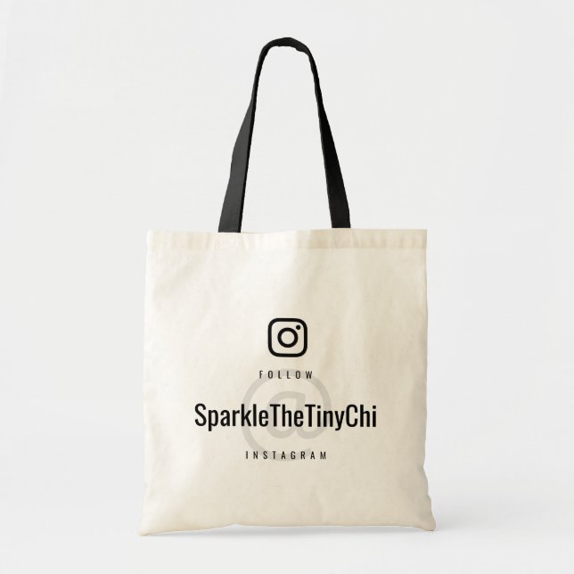 Follow Me On Instagram Pet Tote Bag (Front)