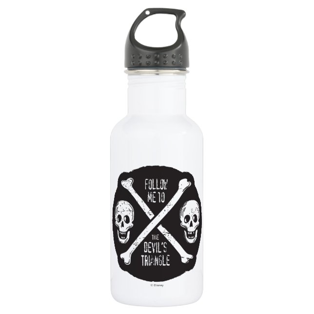 Follow Me To The Devil's Triangle 532 Ml Water Bottle (Front)
