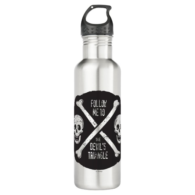 Follow Me To The Devil's Triangle 710 Ml Water Bottle (Front)