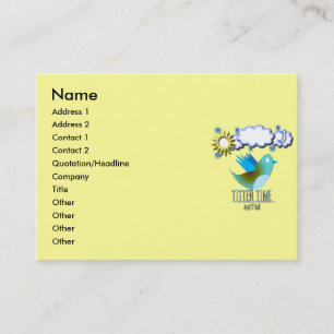 Follow ME Twitter  Gifts and Swirls T-shirts Business Card
