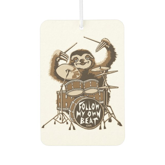 Follow my own beat car air freshener (Front)