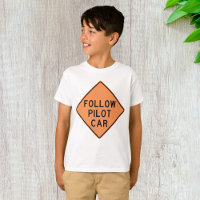 Follow Pilot Car Road Work Construction Sign