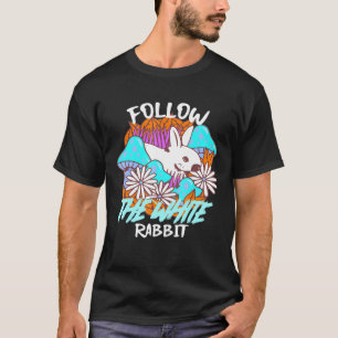 Follow Rabbit Flower Loves Bunnies Rabbit Andplant T-Shirt