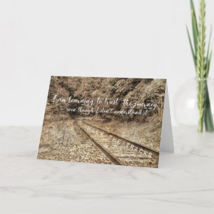 FOLLOW THAT TRACK Greeting Card