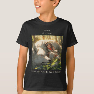 Follow The Howl, Trust The Guide Wolf Growl Wolf R T-Shirt