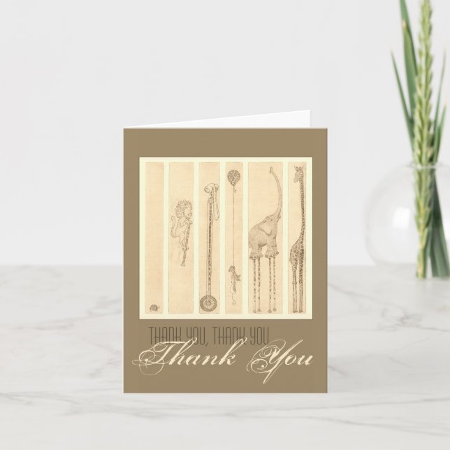 "Follow The Leader" giraffe Thank You (Front)