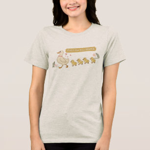 Follow the Mama Cute Duck Family Tri-Blend Shirt