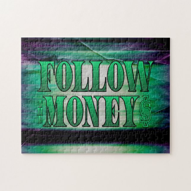 Follow the Money - Grunge   Jigsaw Puzzle (Horizontal)