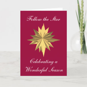 Follow the Star Card