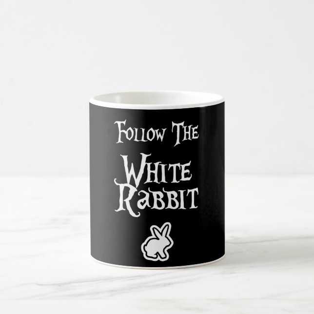 Follow the White Rabbit Coffee Mug (Center)