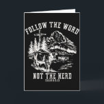 Follow The Word Not The Herd Christian Bible Verse Card<br><div class="desc">Follow The Word Not The Herd Christian Bible Verse Jesus</div>
