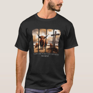 Follow The Word Not The Herd Christian Western Hig T-Shirt