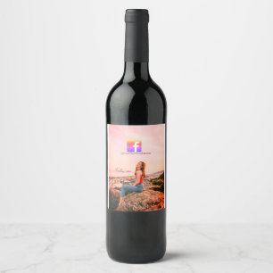 follow us facebook username social media photo wine label