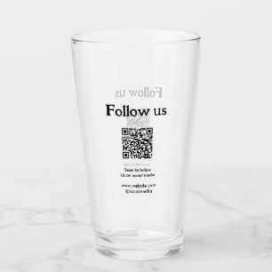 Follow us on social media scan QR code to follow Glass