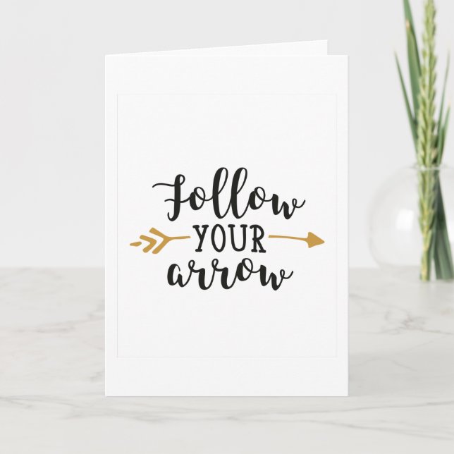 Follow your arrow card (Front)