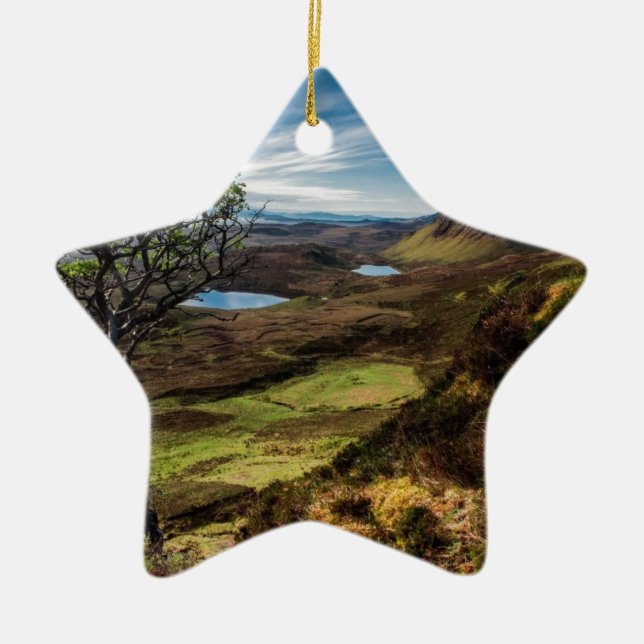 Follow your dreams! ceramic ornament (Front)