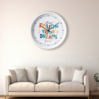 Follow Your Dreams Colourful fun typography