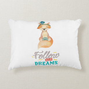 Follow Your Dreams Fox Accent Pillow