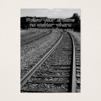 Follow your dreams motivational card