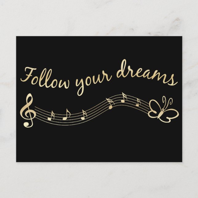 Follow Your Dreams Postcard (Front)
