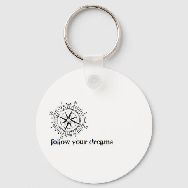Follow Your Dreams So Beautifully Broken Keychain (Front)