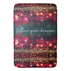 Follow Your Dreams Sparkle Vertical Bath Mat