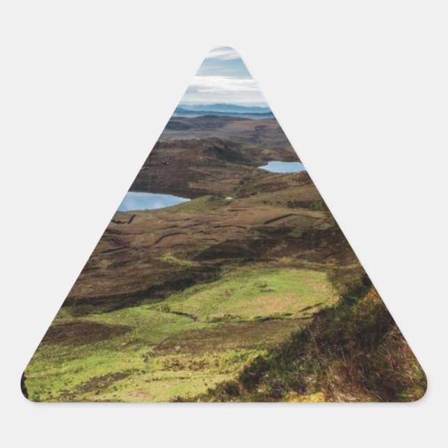 Follow your dreams! triangle sticker (Front)