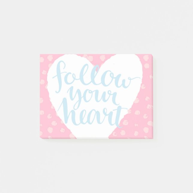Follow Your Heart 3 Post-it Notes (Front)