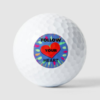 Follow Your Heart Golf Balls