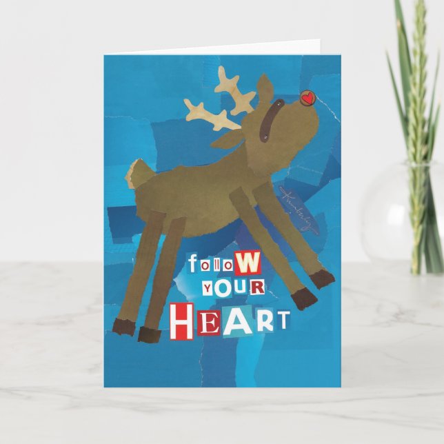 Follow Your Heart Greeting Card (Front)