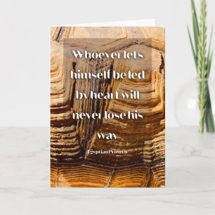 Follow your heart Inspirational Egyptian Proverb Card