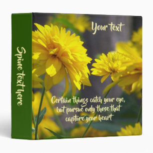 Follow Your Heart Inspirational Personalized Binder