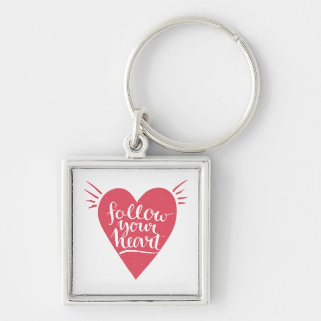 Follow Your Heart Keychain (Front)