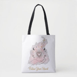 Follow Your Heart Personalised Tote Bag - Celestia