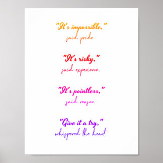 Follow your heart poster