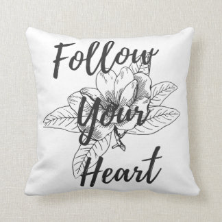 Follow Your Heart Throw Pillow