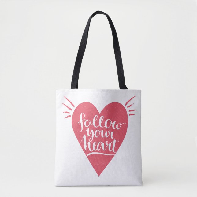 Follow Your Heart Tote Bag (Front)