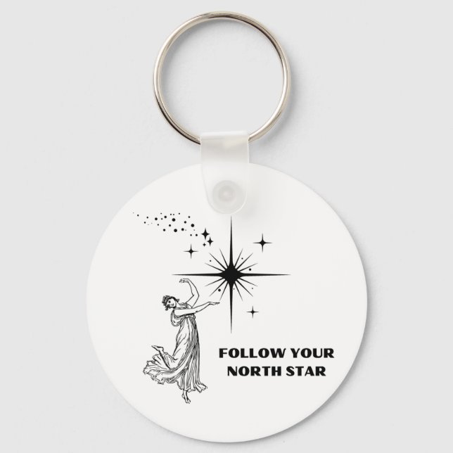 Follow Your North Star Keychain (Front)