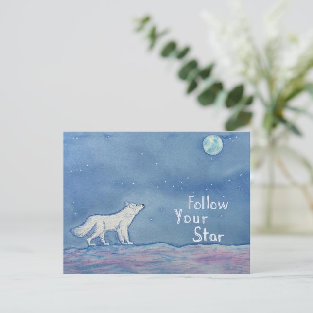 Follow Your Star Celestial Postcard (Standing Front)