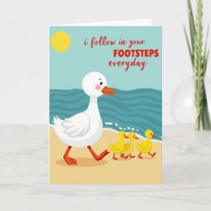 Follow Your Steps Beach Scene Card